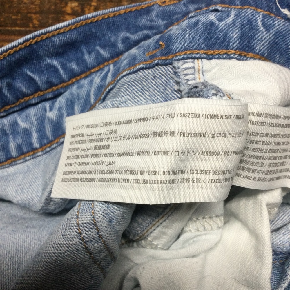 Abercrombie & Fitch The 90’s Relaxed Jean High Rise Light Wash Denim Size 31” - Picture 11 of 11